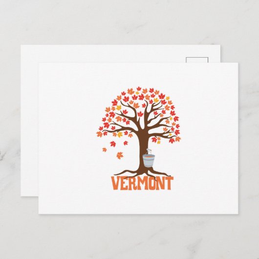 Vermont Maple Postkarte (Vorne/Hinten)