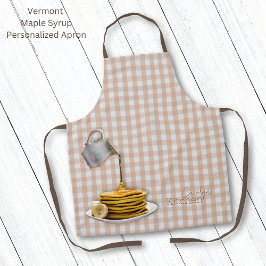 Vermont Maple Syrup Gingham Schürze