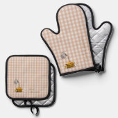 Vermont Maple Syrup Ofenhandschuh & Topflappen-Set (Vorderseite/Rückseite)