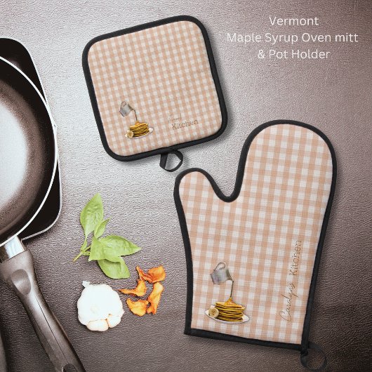 Vermont Maple Syrup Ofenhandschuh & Topflappen-Set