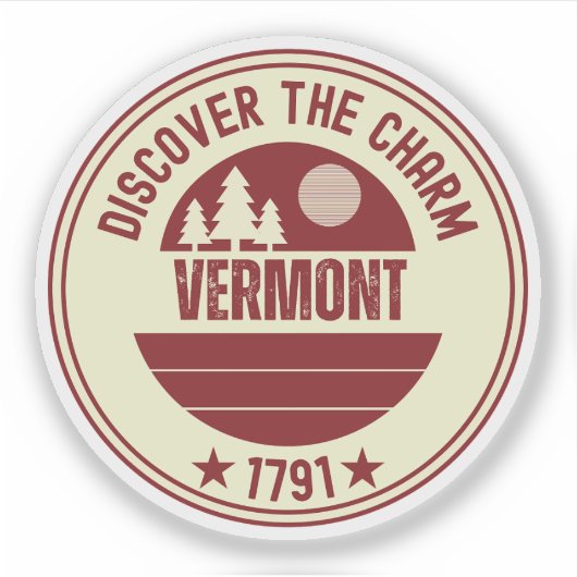 Vermont Maple Syrup - VT Souvenir Geschenk Aufkleber (Vorderseite)