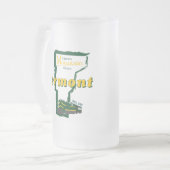 Vermont Mattierte Bier-Tasse Mattglas Bierglas (Vorderseite Links)