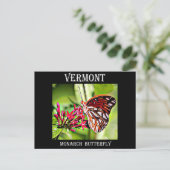 Vermont Monarch Butterfly Postkarte (Stehend Vorderseite)