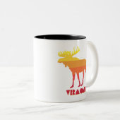 Vermont Moose Zweifarbige Tasse (VorderseiteRechts)