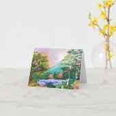 Vermont Mountain Lake Note Card Karte (Gelbe Blume)