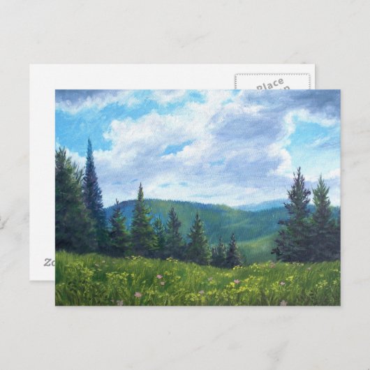 Vermont Mountain Postcard Postkarte (Vorne/Hinten)