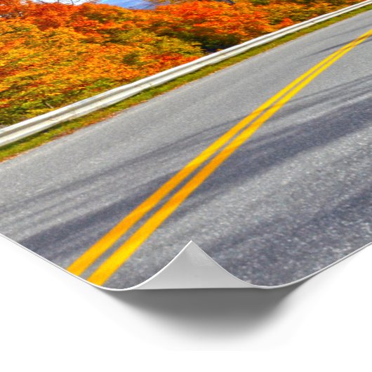 Vermont Mountain Road, Herbst Poster (Ecke)