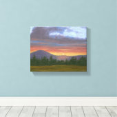 Vermont Mountain Sunset Landschaft Canvas Print Leinwanddruck (Insitu (Holzboden))
