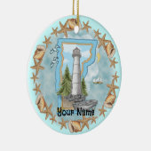 Vermont Muscheln Leuchtturm Ornament (Rechts)