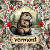 Vermont Nature Sticker | Beaver & Woods Sticker