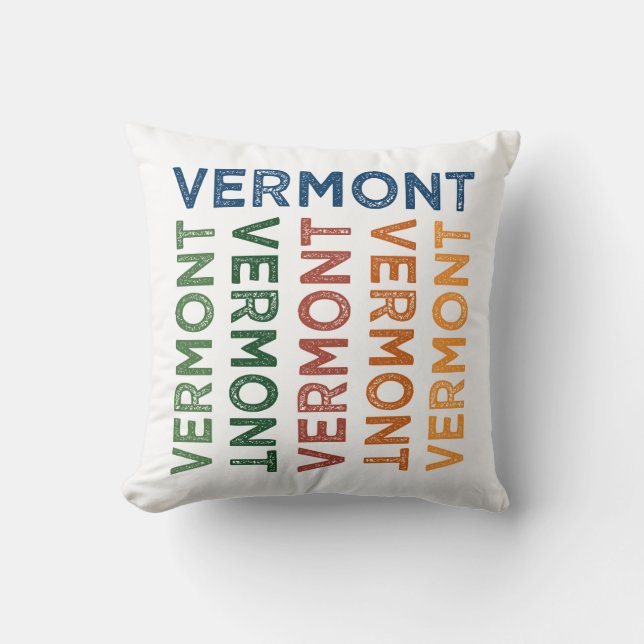 Vermont Niedlich Colorful Kissen (Vorderseite)