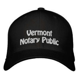 Vermont Notary Public Sticked Baseball Cap Bestickte Baseballkappe