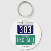 Vermont Nummernschild Schlüsselanhänger (Vorderseite)