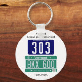 Vermont Nummernschild Schlüsselanhänger (Vorderseite)