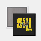 Vermont Okemo Mountain Ski Magnet (Vorderseite/Rückseite)