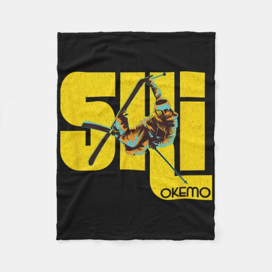 Vermont Okemo Mountain Skigebiet Fleecedecke (Vorderseite)