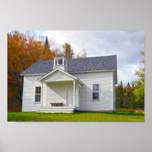 Vermont One Room Schoolhouse Poster