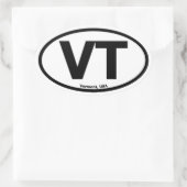 Vermont Oval Sticker (Tasche)
