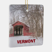 Vermont Panorama Weihnachtsdekoration Keramikornament (Rechts)