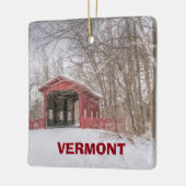 Vermont Panorama Weihnachtsdekoration Keramikornament (Links)