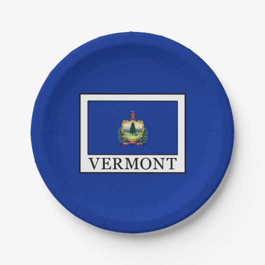 Vermont Pappteller (Vorderseite)