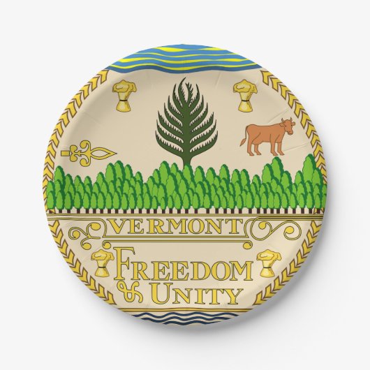 Vermont Pappteller (Vorderseite)