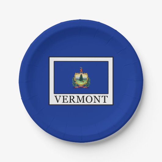 Vermont Pappteller (Vorderseite)