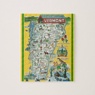 Vermont Postcard Karte Jigsaw Puzzle