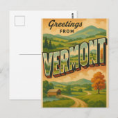 Vermont Postcard Postkarte (Vorne/Hinten)