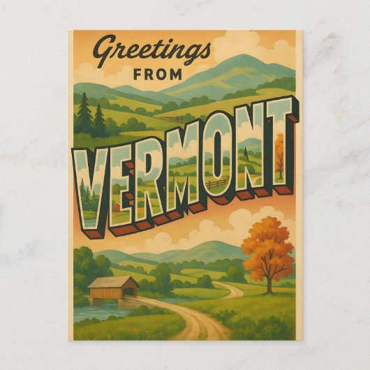 Vermont Postcard Postkarte (Vorderseite)