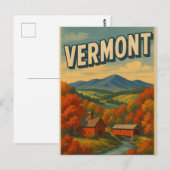 VERMONT Postcard Postkarte (Vorne/Hinten)