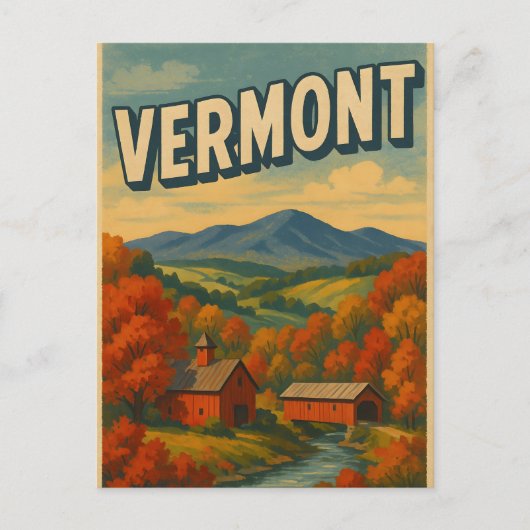 VERMONT Postcard Postkarte (Vorderseite)