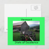 Vermont Postkarte (Vorne/Hinten)