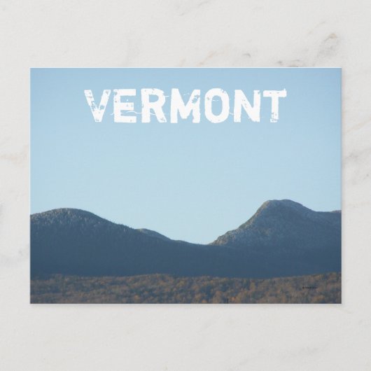 Vermont Postkarte (Vorderseite)