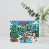 VERMONT Postkarte (Stehend Vorderseite)