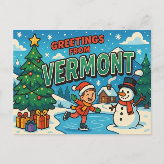 VERMONT Postkarte (Vorderseite)