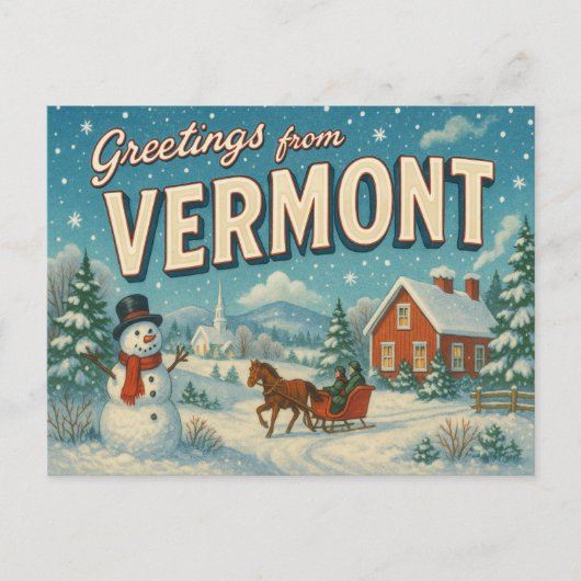 VERMONT Postkarte (Vorderseite)