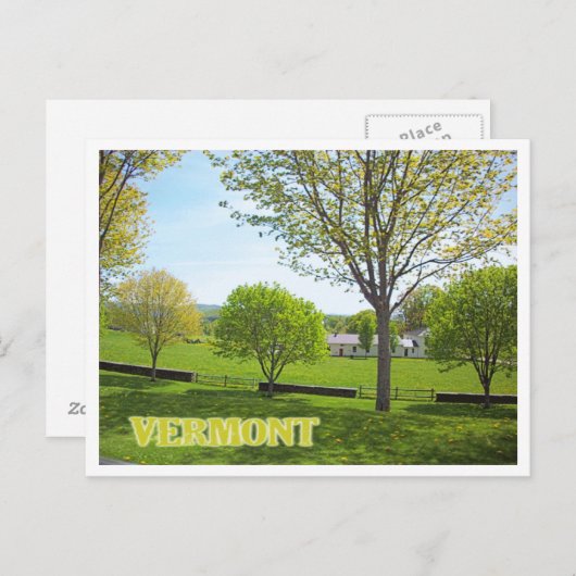 Vermont Postkarte (Vorne/Hinten)