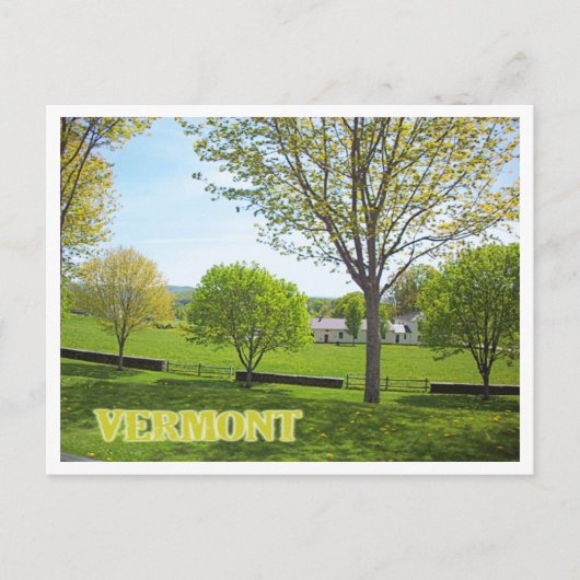 Vermont Postkarte (Vorderseite)