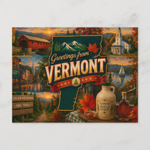 Vermont Postkarte
