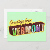 Vermont" Postkarte (Vorne/Hinten)