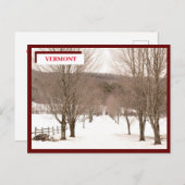 Vermont Postkarte (Vorne/Hinten)