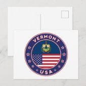 Vermont Postkarte (Vorne/Hinten)