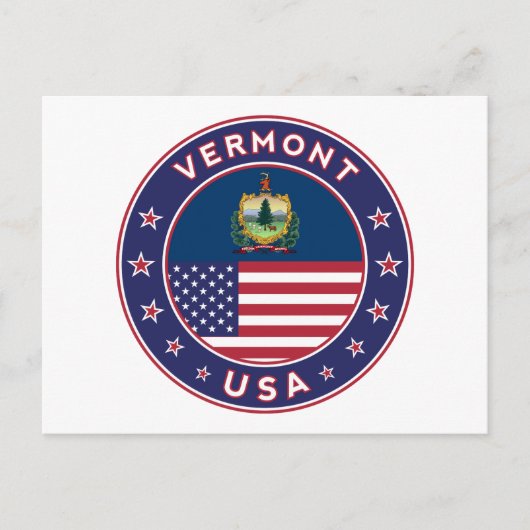 Vermont Postkarte (Vorderseite)