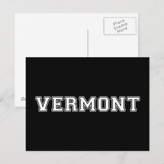 Vermont Postkarte (Vorne/Hinten)