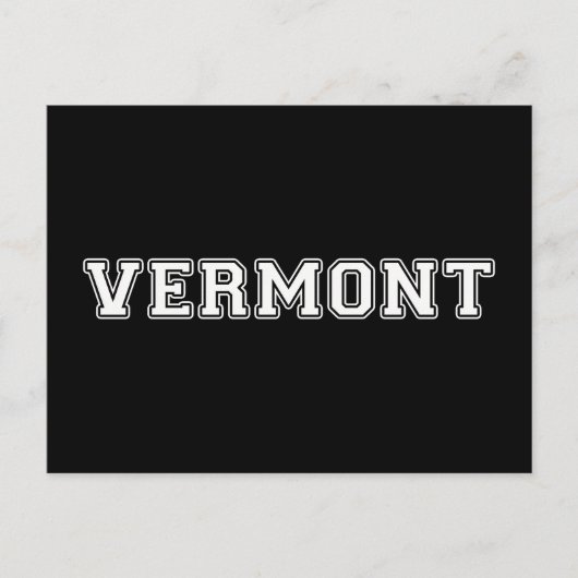 Vermont Postkarte (Vorderseite)