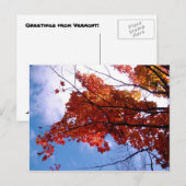 Vermont Postkarte 1 (Vorne/Hinten)