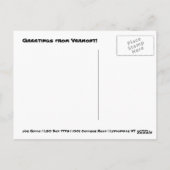 Vermont Postkarte 2 (Rückseite)