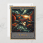 Vermont | Postkarte Gothic Art (Vorne/Hinten)