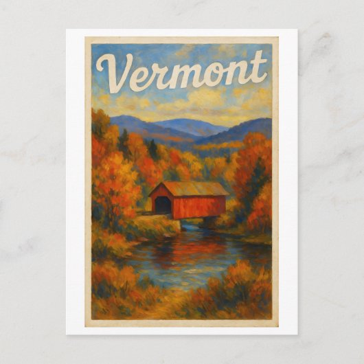 Vermont-Postkarte Postkarte (Vorderseite)